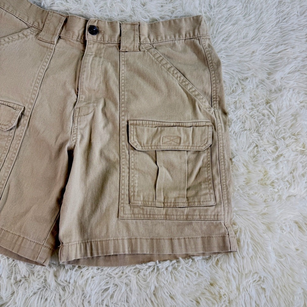 Denali Mens Khaki Cargo Shorts Size 36 Tan Cotton Blend Casual Outdoor Gorpcore